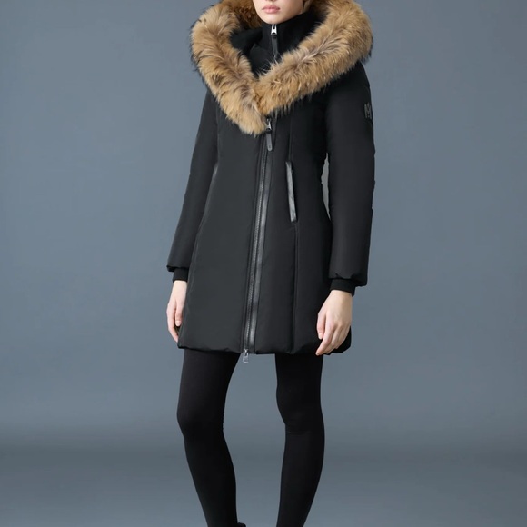Mackage KAY-F Down coat w/ natural fur Signature Mackage Collar - EUC - W XL - Picture 3 of 13